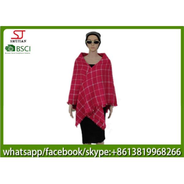 239g 140*140cm 100%Acrylic Woven Plaid Square Poncho hot sale new style keep warm fashion scarf