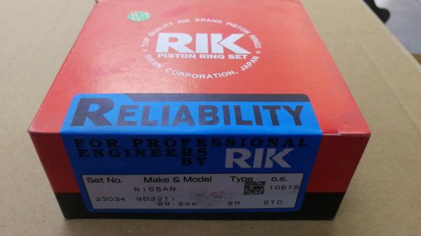 4 Cylinder Sm Piston Rings , Nissan Truck Parts 99.2MM RIK QD32TI