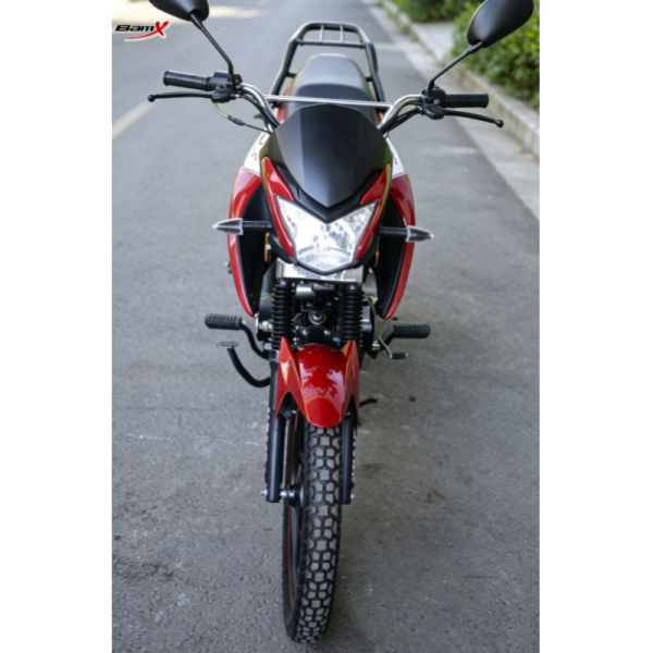 110cc Sport 12L Fuel Tank Matte Black Street Bike With Footrest Front Bumper