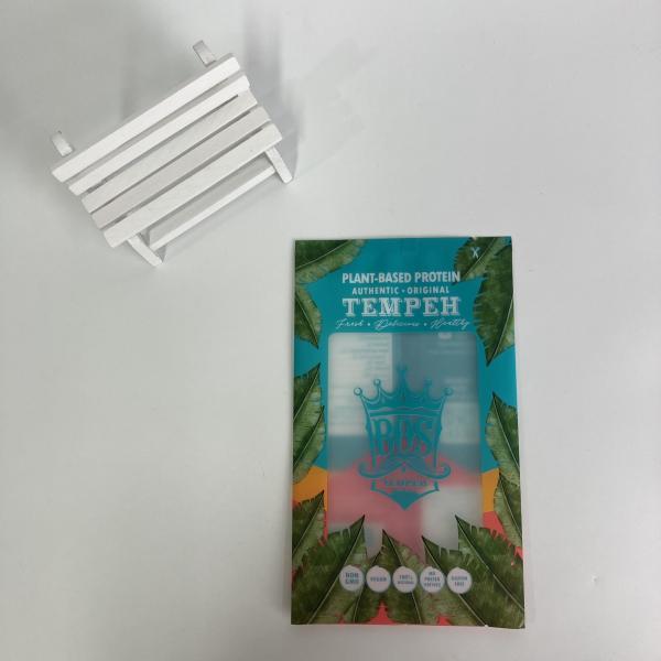 Gravure printing Snack Packaging Bags For Tempeh Seasoning With Window