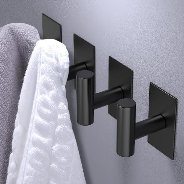 Heavy Duty Wall Towel Hooks Stainless Steel Door Hooks for Kitchen and Bathroom