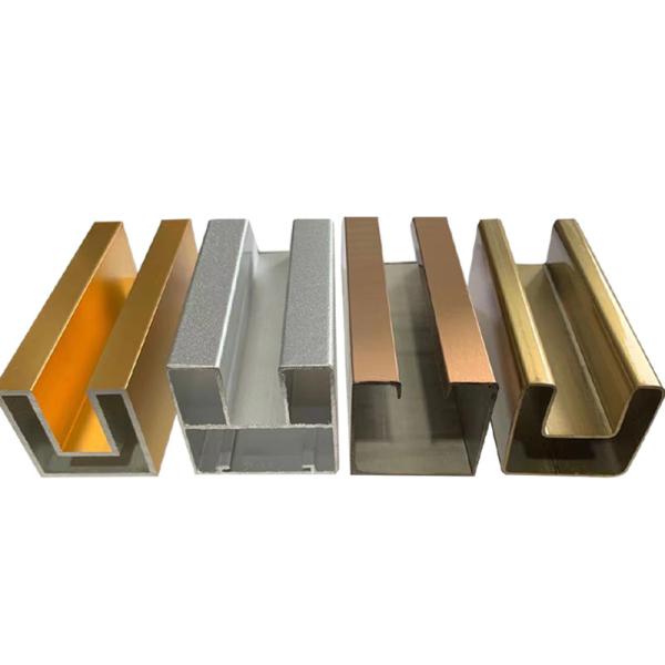 2mm Aluminum Armrest Profile Fixed Card Slot Equilateral U Shaped