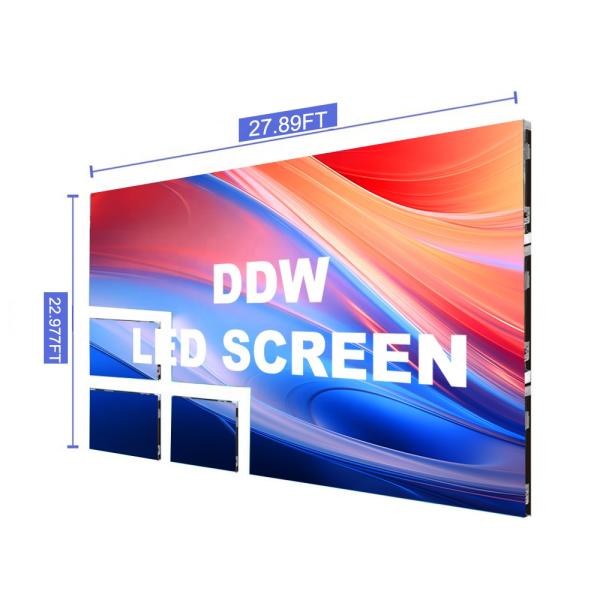 DDW High Performance 4K HD Ledwall Panel P1.9 P1.25 P1.56 P1.8 Seamless Splicing Indoor Led Display Screen for Conference Room