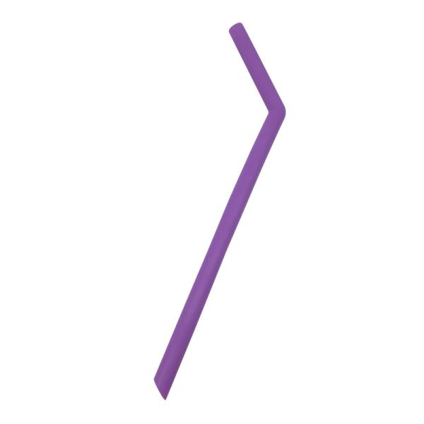 8.5mm Mouth Reusable Silicone Straws, Thick Silicone Non Plastic Straws With Cleaner Brush