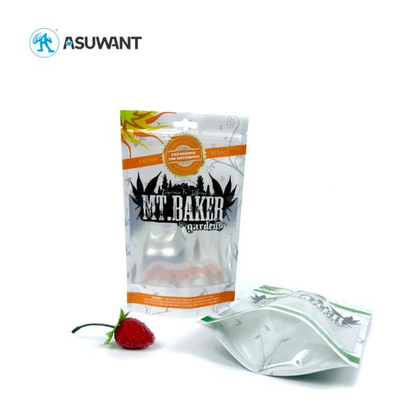 Custom Medical Weed Mylar Bags Operation Matte Aluminum For Marijuana Weed