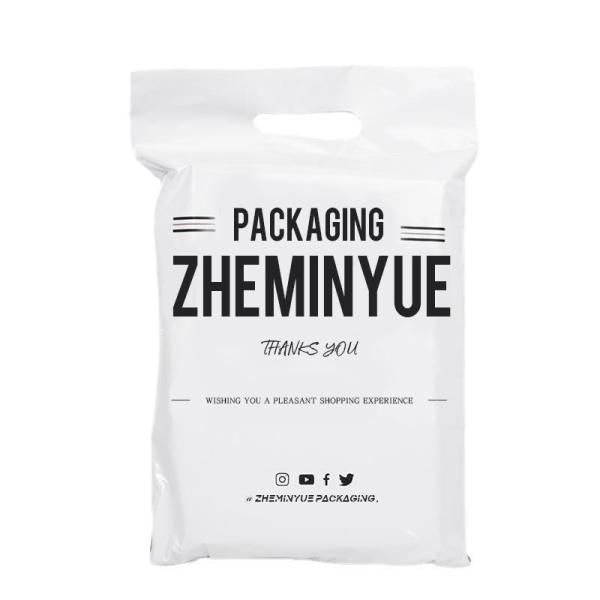 Custom Print Poly Mailer Bag Moisture Proof Clothing Shipping Bags Lightweight With Handle