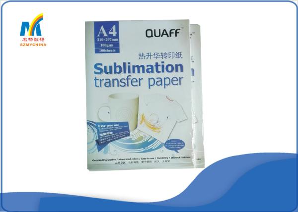 A4 Size Polyester T Shirt Sublimation Transfer Paper For Pigment Ink