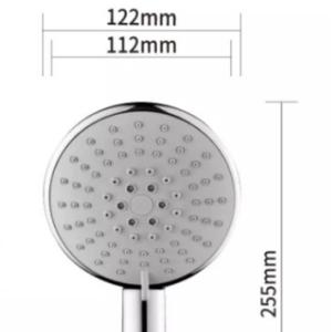 Banheiro 5 modos de pulverização chuva cabeça de chuveiro de mão 122 * 255mm