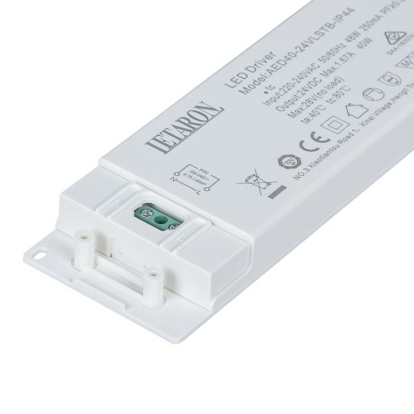 40W 24V IP44 LED Driver, Constant Voltage Driver TUV CE CCC SAA Certificate