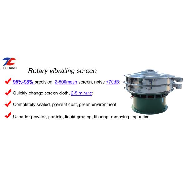 Stainless Steel 304 Protein Powder Sifter Machine Rotary Vibrating Sieving Machine