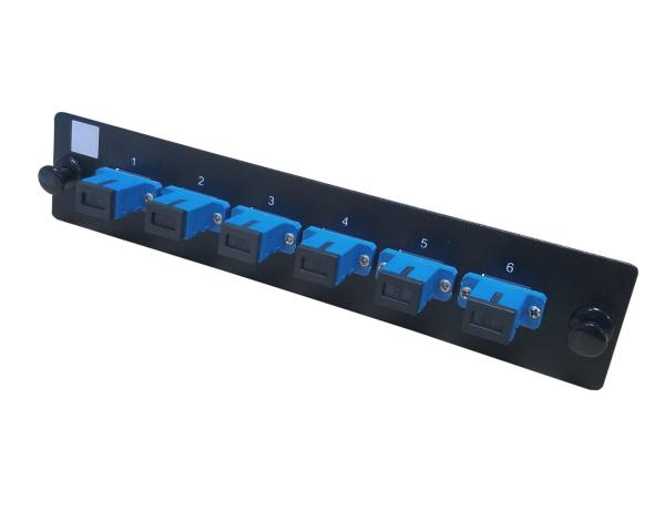 Black Fiber Optic Patch Panel 2U 96F Pull Out Modular For LC/SC/FC/ST Adapter