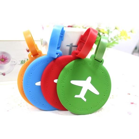 Cheap hot sale Wholesale custom color rubber pvc plastic Luggage Tag baggage tag