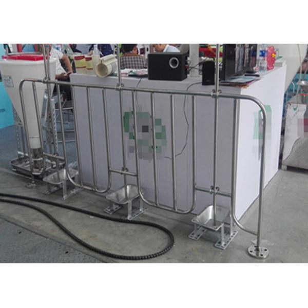 304 Stainless Steel Animal Farm Equipment Drinking Water Bowl For Farrowing Crate Silver Color