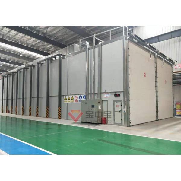 Paint Drying Room Big Wind Blade Painting Baking Booth with Electric Rolling Door