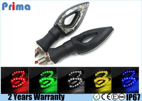 12 LED SMD Motorcycle Turn Signal Lights Blue Red Green Yellow White Color