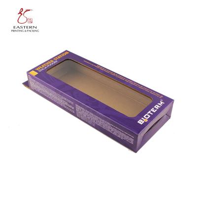 Caixa de papel corrugado roxa da cor 300gsm com Hang Hole