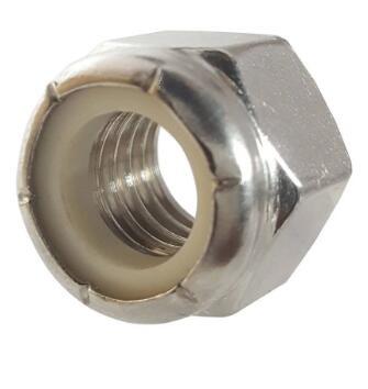 Nylon 304 Stainless Steel Heavy Hex Nuts Anti Lock Self Locking M5 - M20 DIN982/889 Standard