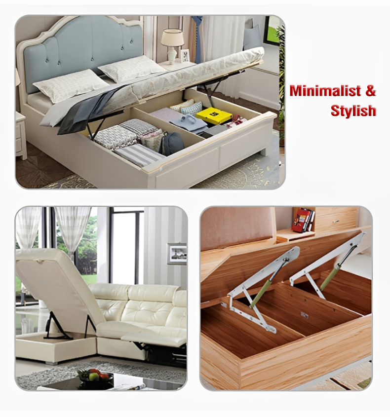Adjustable Folding Bed Hydraulic Lifting Mechanism Gas Spring Lifting Hinge Storage & Folding Furniture Accessories
