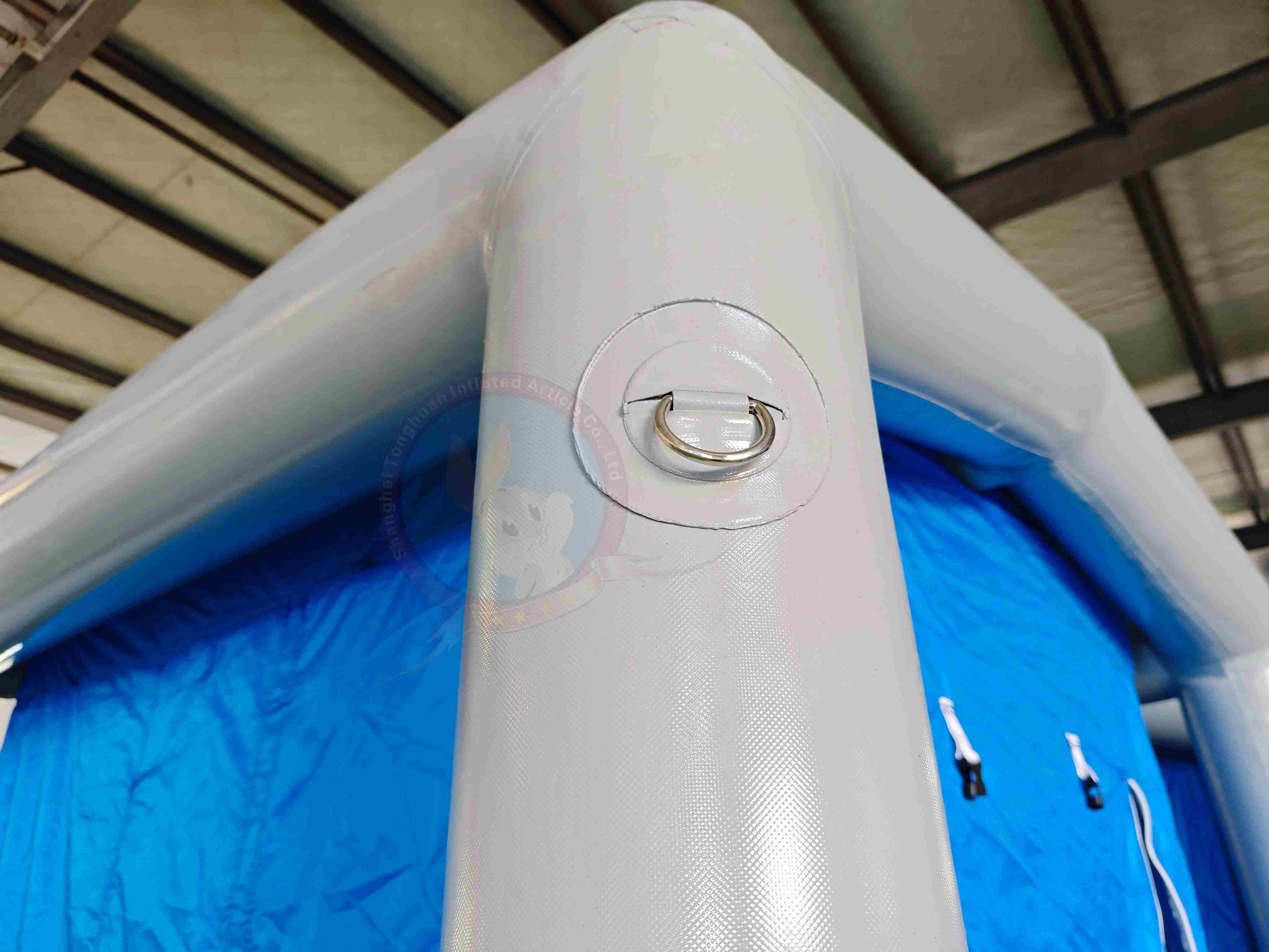 Inflatable Decontamination Tent With Dual Chamber Layout, Water Inlet and Drainage Design, Custom Shelter for Emergency Medical and Public Hygiene Deployment