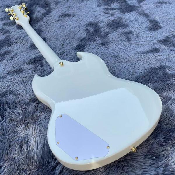 Custom 63 white Les Paul Custom SG body style Electric Guitar