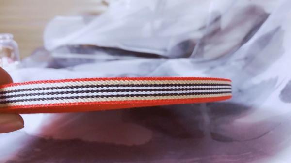 100% Polyester Striped Christmas Ribbon , Wired Flag Ribbon For Wedding Decoration