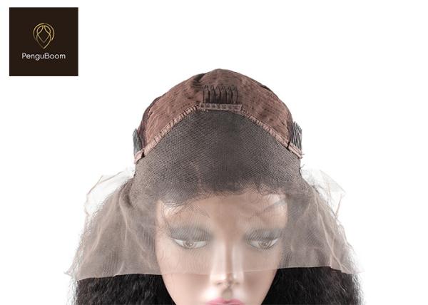 22inch 55.88cm Yaki Straight Virgin Remy Human Hair Wigs No Shedding