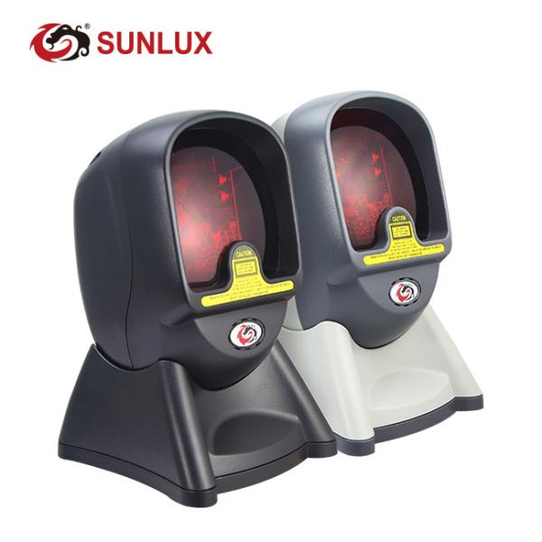 Black Color 1D Laser Omni Table POS Barcode Scanner Plug And Play