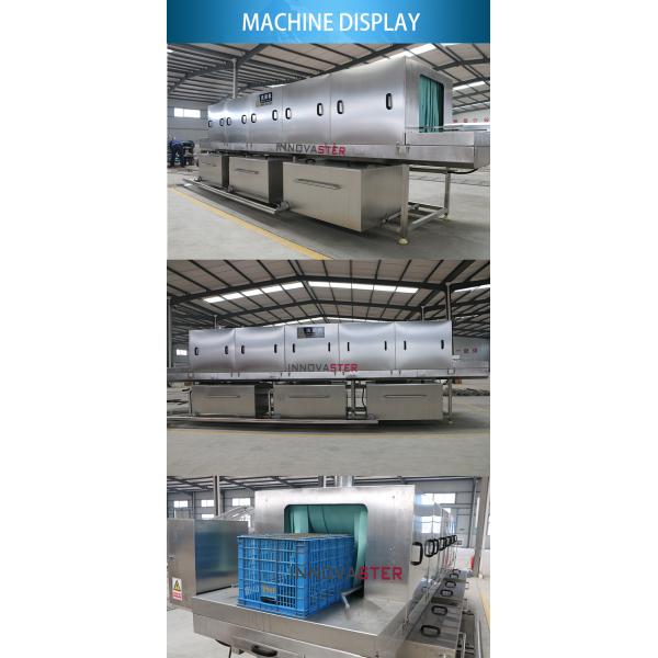 SUS304 Stainless Steel Automatic Plastic Crates Washing Machine for Customized Cleaning
