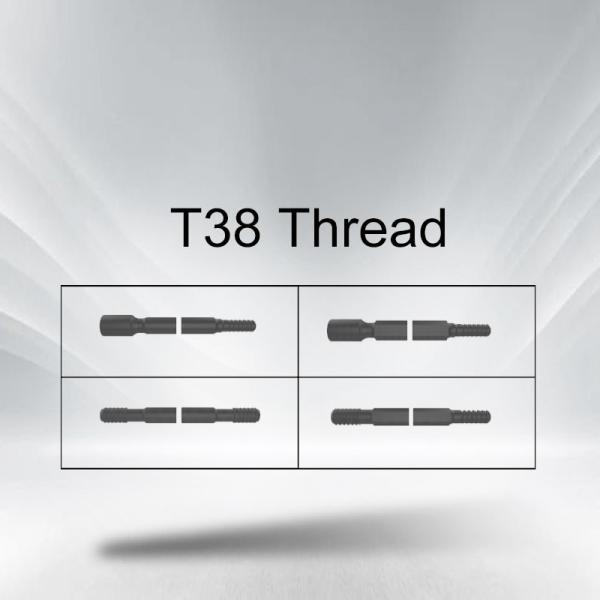 T38 Threaded Shank Rod For Long Hole Drilling