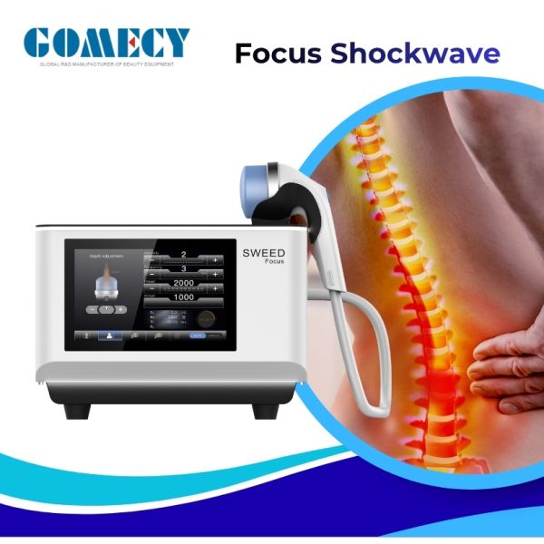 Gomecy Focus Shockwave Therapy Soft Type Shockwave Extracorporeal Shock Wave Therapy Machine