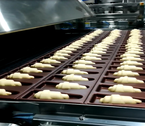 Automatic Croissant Production Line with Insulated Tunnel Oven & Cooling System
