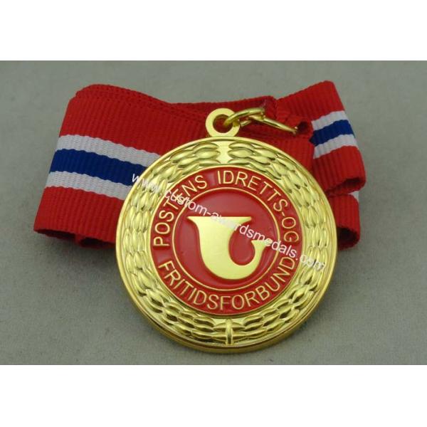 Zinc Alloy Enamel Medal Die Casting with Imitation Hard Enamel