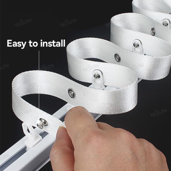 White S Fold Curtain Tape Polyester Curtain Ripple Fold Tape