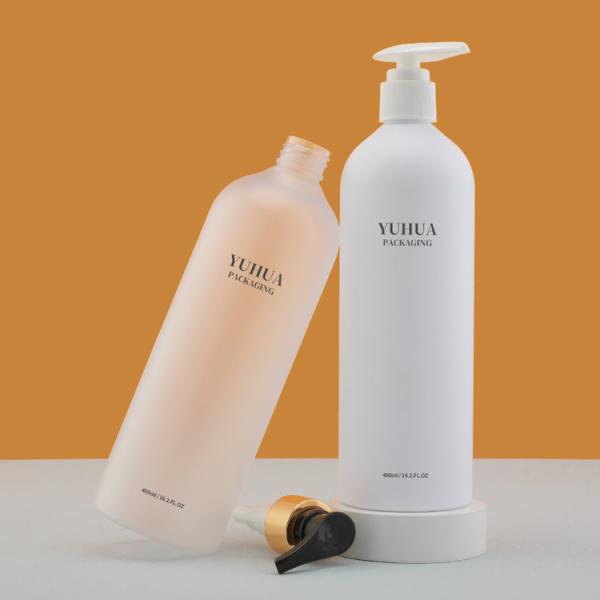 480ml Empty Plastic Shampoo Bottle Personal Care Recycled PET Pump Lotion Bottle