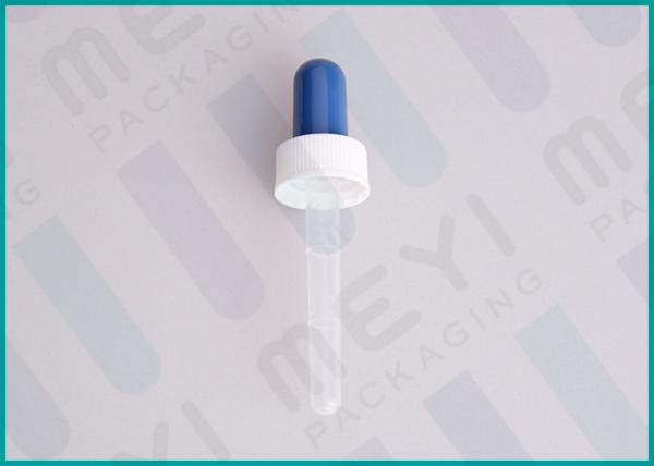 20/400 Plastic Medicine Dropper With Blue PVC Teat And Plastic Pipette
