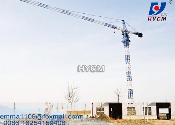 QTZ80 Hammer-head Electric Tower Crane 56m jib ISO CE GOST EAC Certification