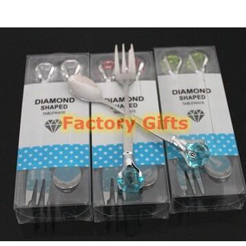 Diamond Shape Stainless Steel Forks And Spoons For Travel And Camping