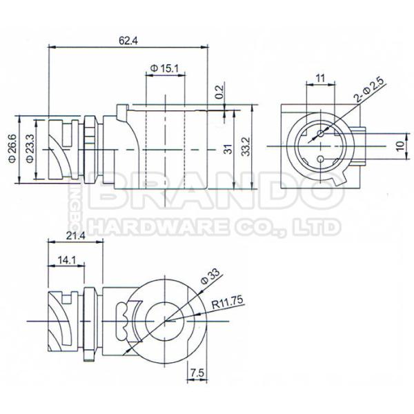 24VDC Solenoid Coil For Cummins Emitec Truck Urea Pump Solenoid Valve