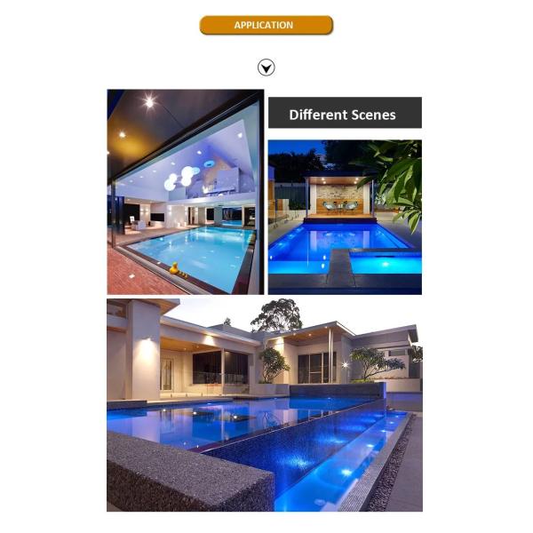 водонепроницаемый PAR56 светодиодный бассейн 316 SS ABS корпус сверхтонкий 7,5 мм смолой заполненная стена Монтируется 230MM 18W 25W DC AC12V