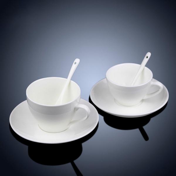 Customize Placa de Porcelana Polida Conjunto de Copo de Café Branco puro