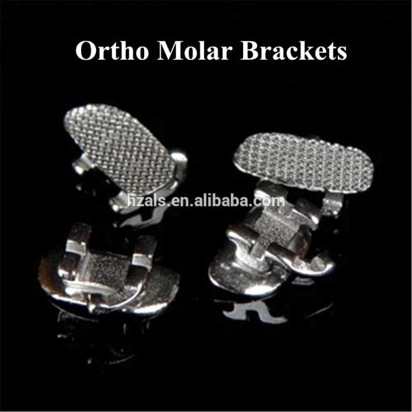 Stainless Steel Hot Dental Ortodoncia Orthodontic Molar Bracket Slot 0.022 Roth Bracket with 80 Gauge Mesh Base Shelf Life 2 Years