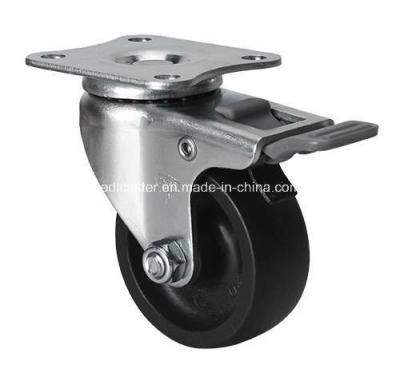 35kg Plate Brake Po Caster Mini 2 ColorBlack 2622-03 Aplicação Caster