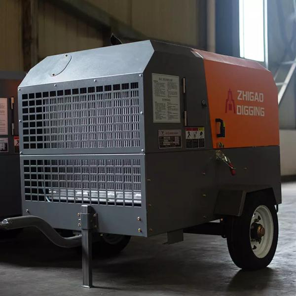 Portable Electric 8 Bar Small Screw Type Compressor For Quarry 7 Bar 185CFM