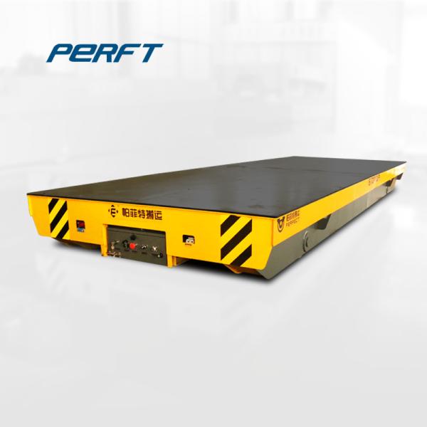 Electric Cable Railway Transport Battery Transfer Cart For Steel Pipe Handling