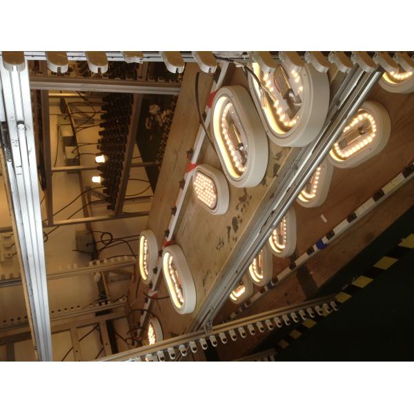 Grey Oval Outdoor LED Ceiling Light 280mm IP65 Aluminum Slim RGB Panel Light