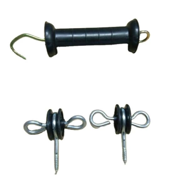 HDL110B 720g Electric Fence Gate Kit With Handle Two Anchor Insulators And 5m Spring