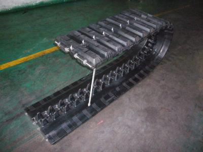 O equipamento pesado segmentou as trilhas 450x110 da borracha com comprimento flexível para o veículo militar