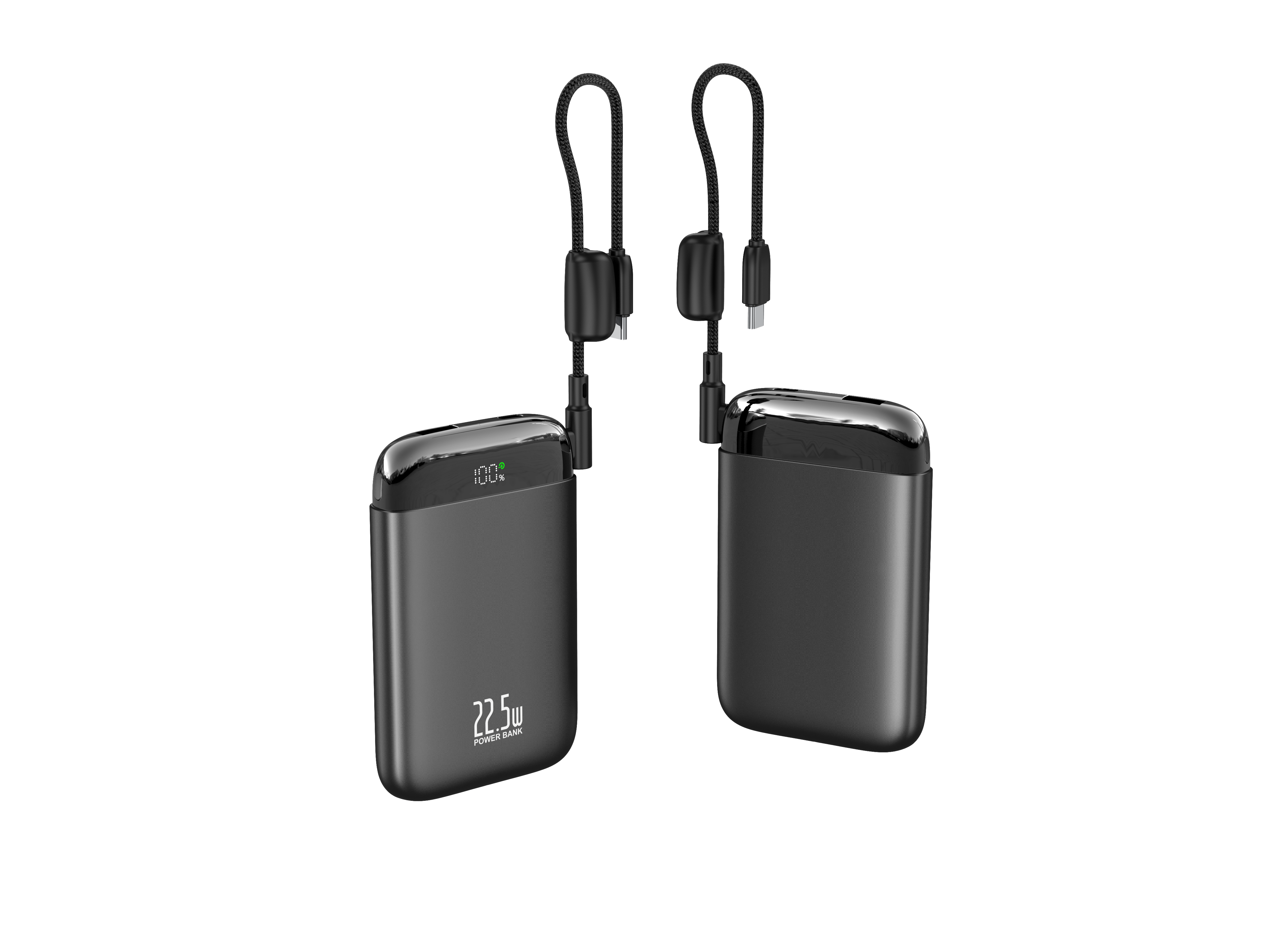 Portable BST-Z3 Li-Polymer Battery Solar Power Bank 10000mAh 22.5W USB-C PD Fast Charging with Extra Cable for Outdoor Use