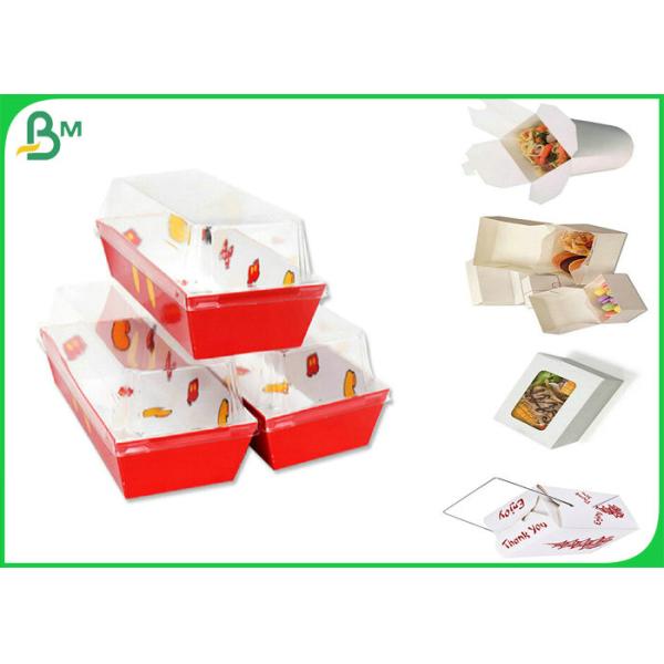 Food Grade 300gram 350gram One Side PE Coated Paper For Making Food Boxes