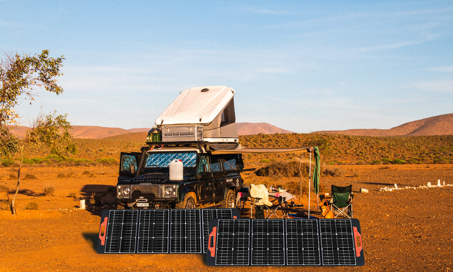 120W портативные легкие солнечные панели комплекты для RV на заказ